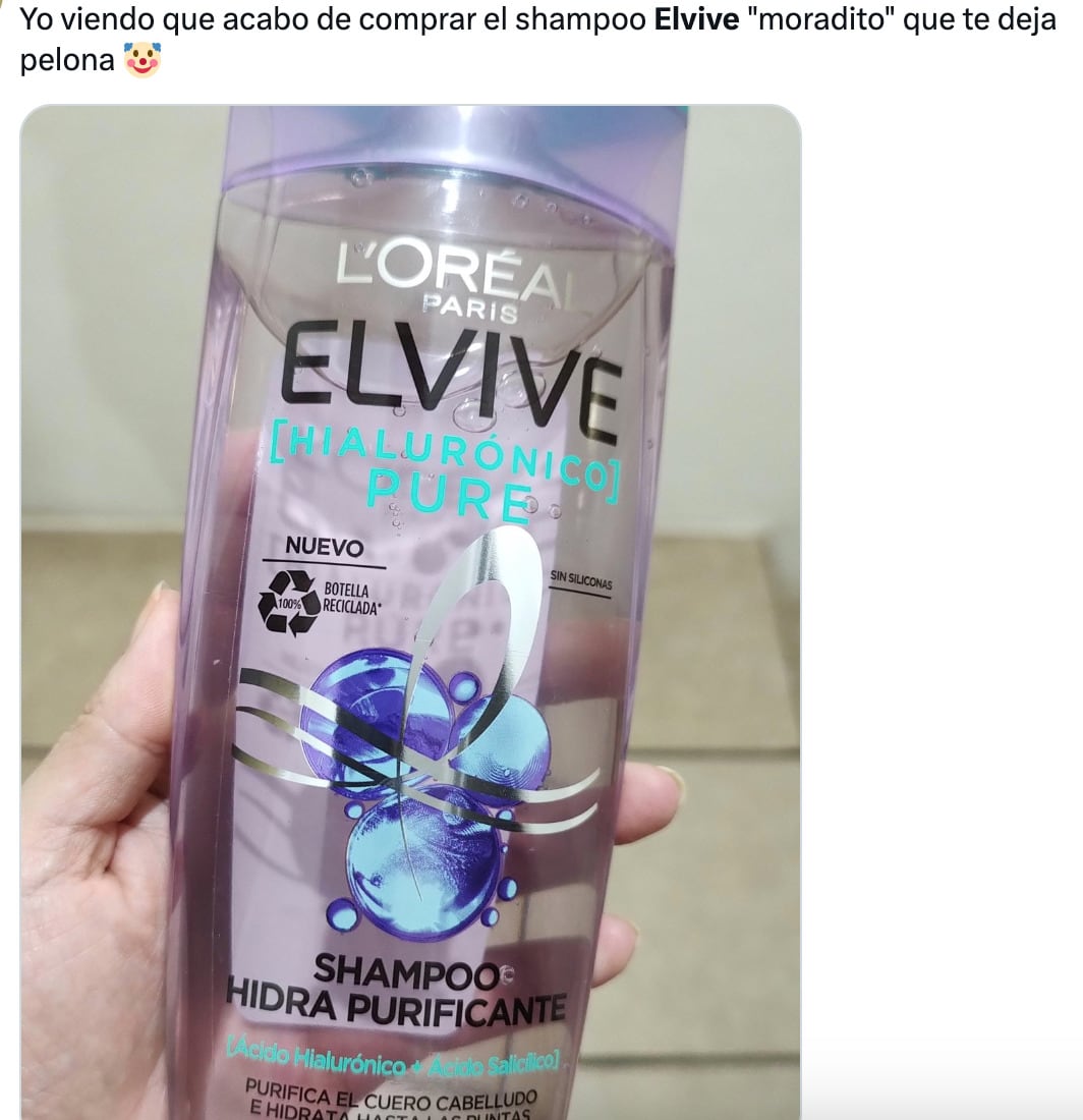 Polémica del shampoo Elvive morado que provocaría la caída de cabello