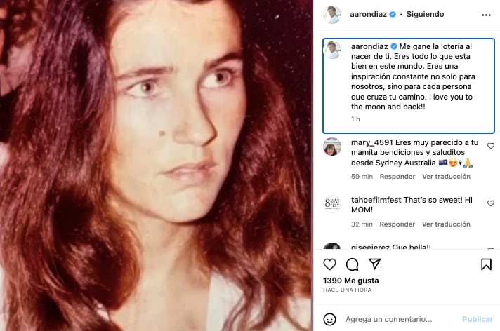 Aarón Díaz celebra el Día de las Madres