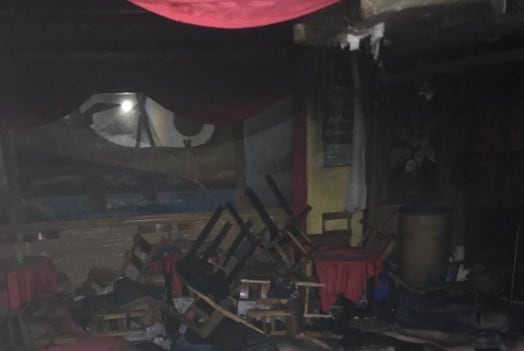 Incendio en bar "Caballo Blanco" en Coatzacoalcos
