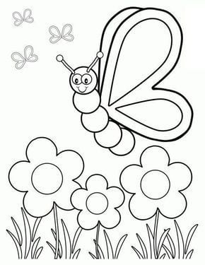 Dibujos de primavera para colorear