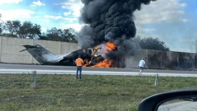 Jet privado se estrella en Florida