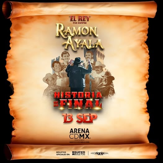 Concierto de Ramón Ayala en la Arena CDMX.