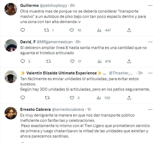 ¿Qué pasó en el trolebús elevado hoy? Exceso de usuarios generó daños a un autobús
