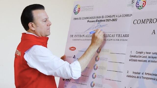 Esteban Villegas, candidato a la gubernatura de Durango del PRI, PAN y PRD