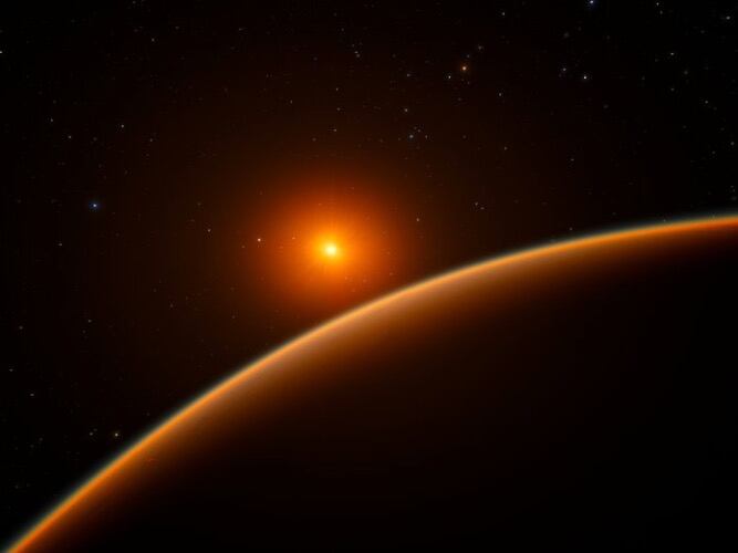 Ilustración de exoplaneta