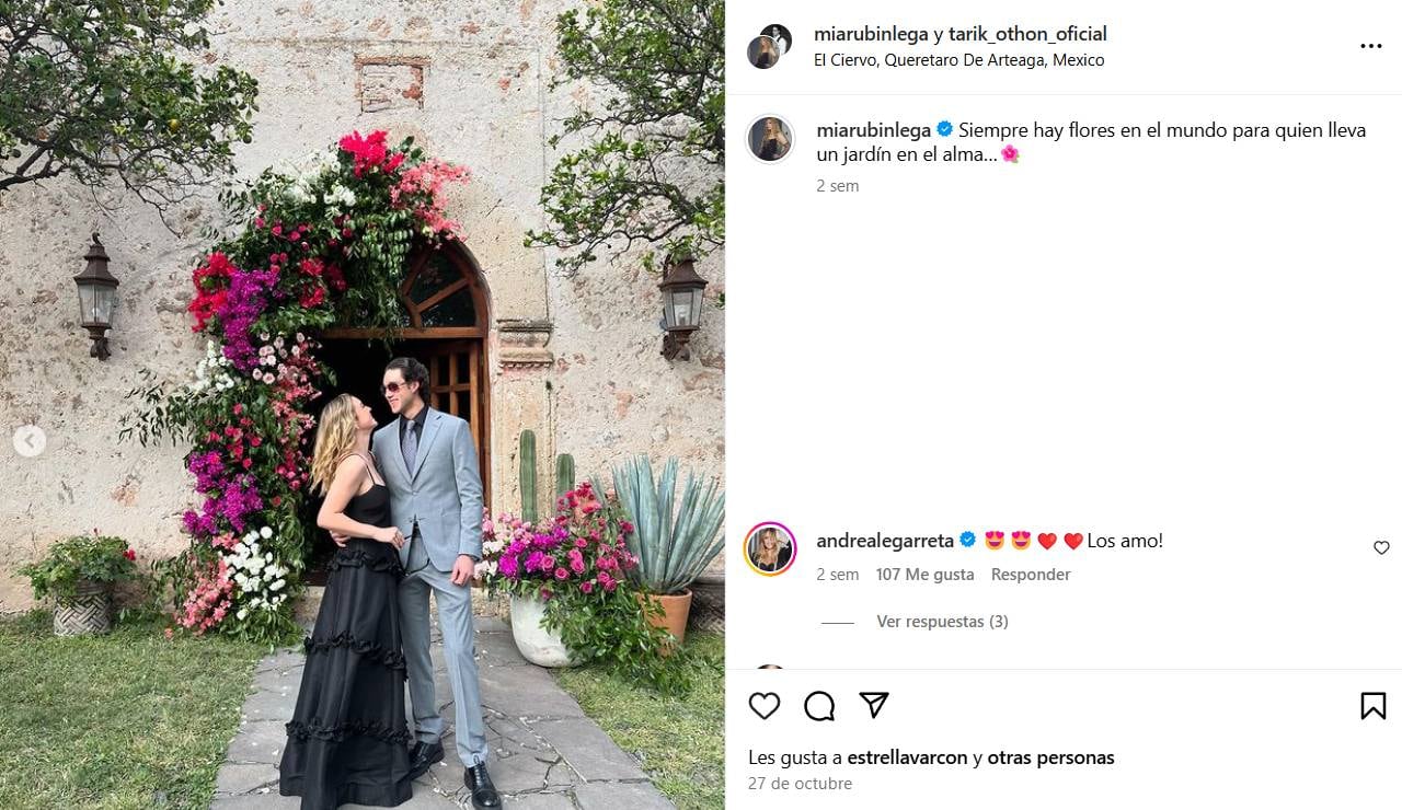 Mía Rubín y su novio presumen su amor en redes sociales