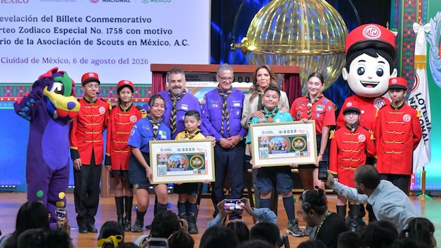 Lotería Nacional celebra 100 años de Scouts de México con billete conmemorativo.