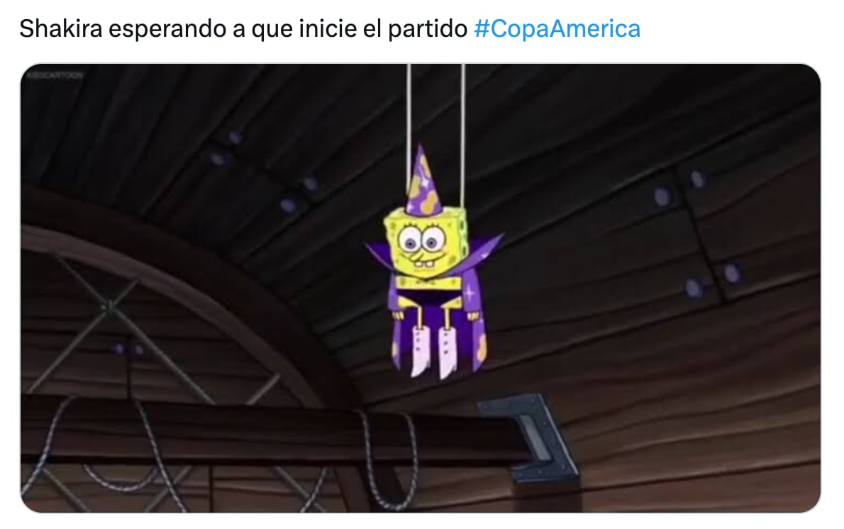 Meme de Shakira en la Copa América 2024