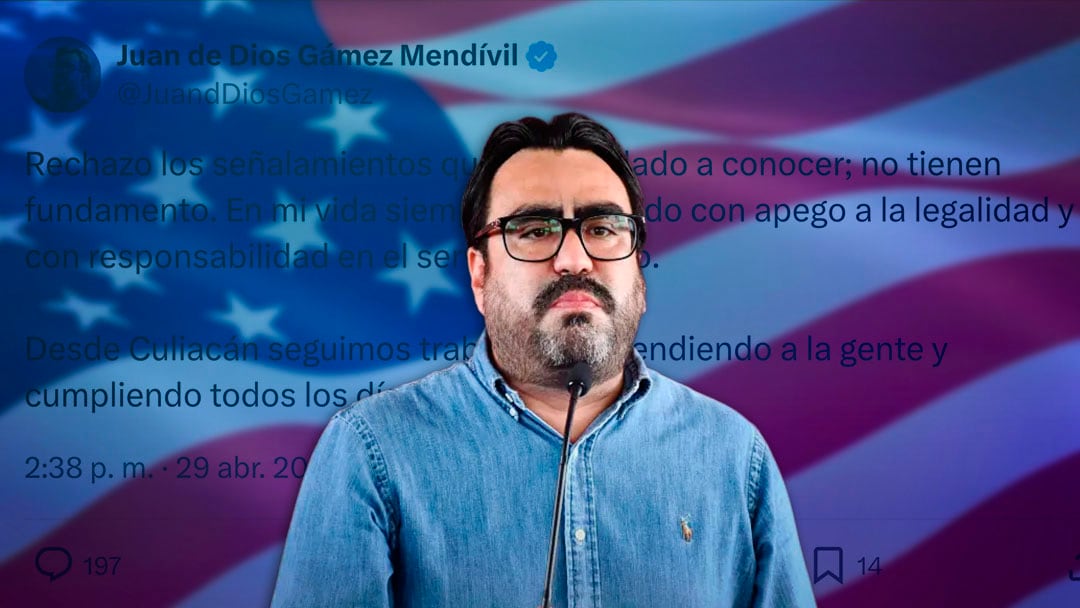 Gámez Mendívil defiende su trabajo en Culiacán ante acusaciones de Estados Unidos