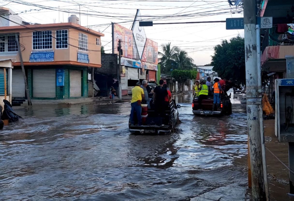 Se registran lluvias torrenciales en Veracruz