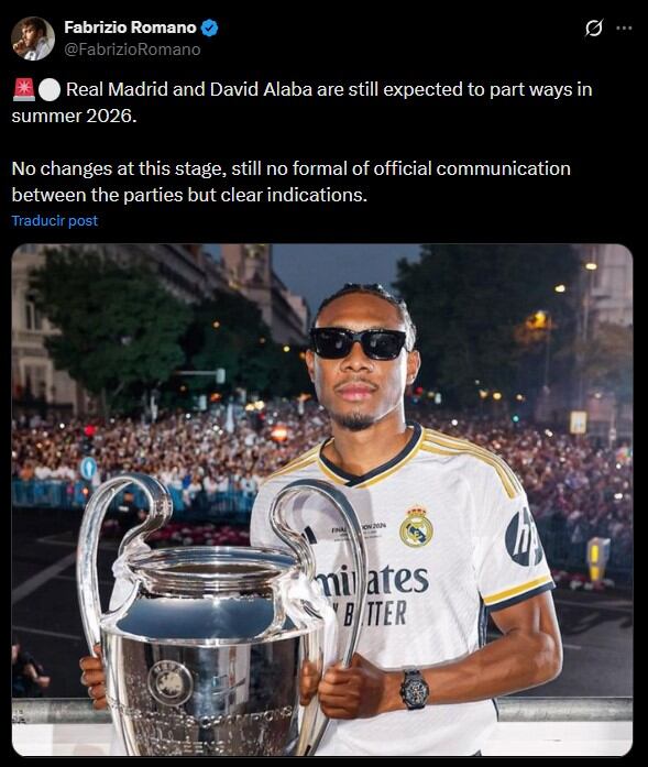 Real Madrid ya tiene a su primera baja para la siguiente temporada