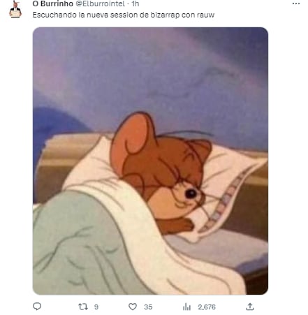 Memes de la sesión de BZRP y Rauw Alejandro