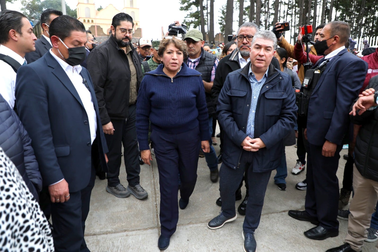 Delfina Gómez visita Texcaltitlán