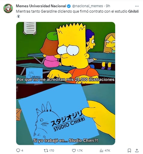 Memes de Geraldine Fernández, diseñadora que no trabajó para Studio Ghibli en El niño y la garza