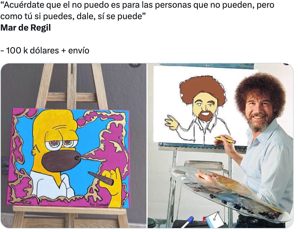 Pinturas de Mar de Regil protagonizan memes en redes sociales