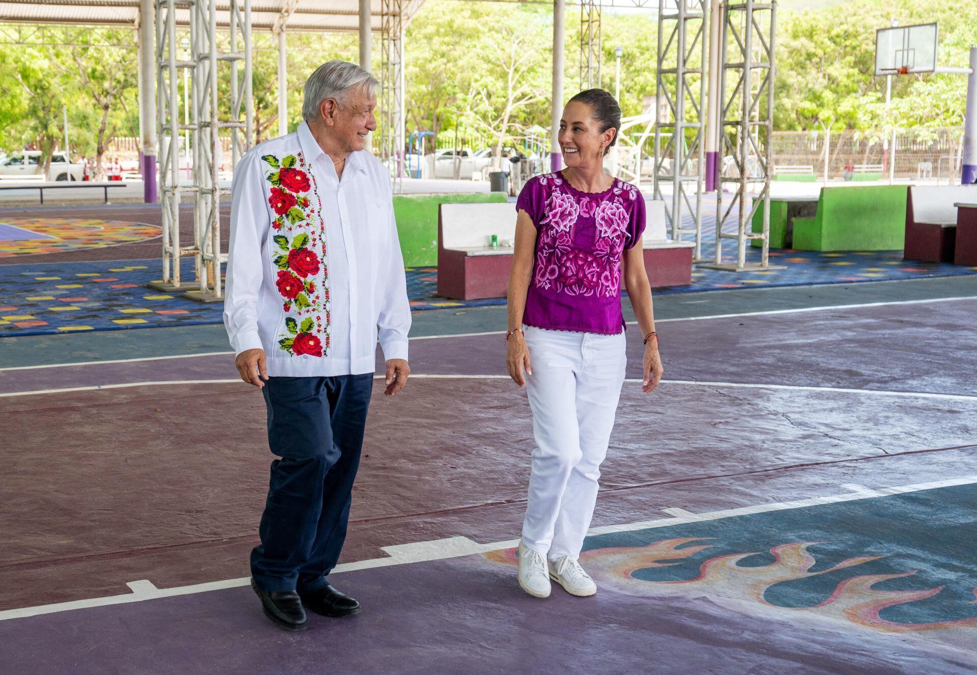 Andrés Manuel López Obrador, presidente de México y Claudia Sheinbaum Pardo presidenta electa