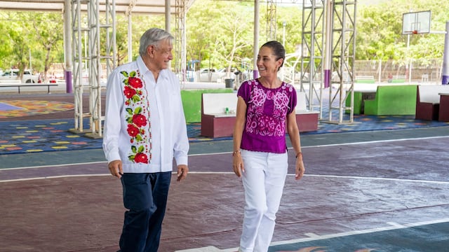 Andrés Manuel López Obrador, presidente de México, y Claudia Sheinbaum Pardo, presidenta electa