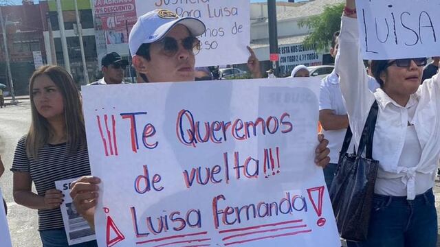 Protesta en Acapulco por desaparición de Luisa Fernanda García Villegas