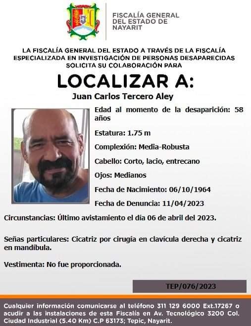 Ficha de búsqueda para Juan Carlos Tercero Aley