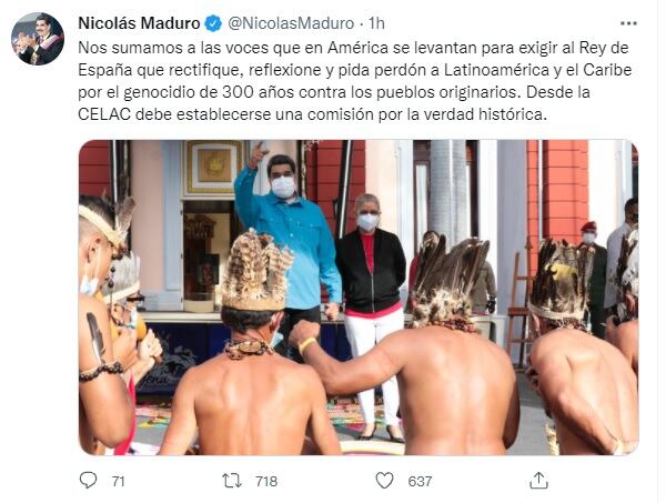 Tuit Nicolás Maduro