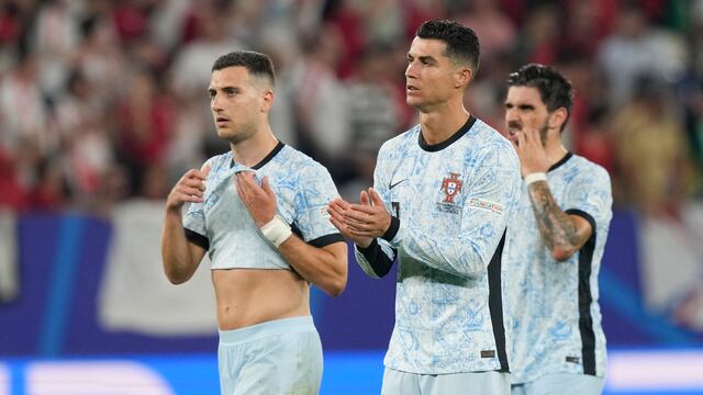 Cristiano Ronaldo tras la derrota ante Georgia