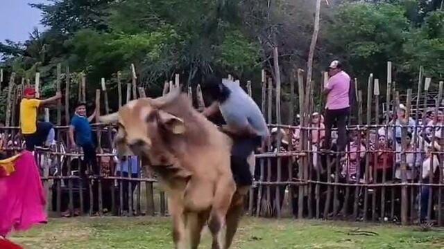 Toro de 300 kilos pisotea repetidamente a jinete