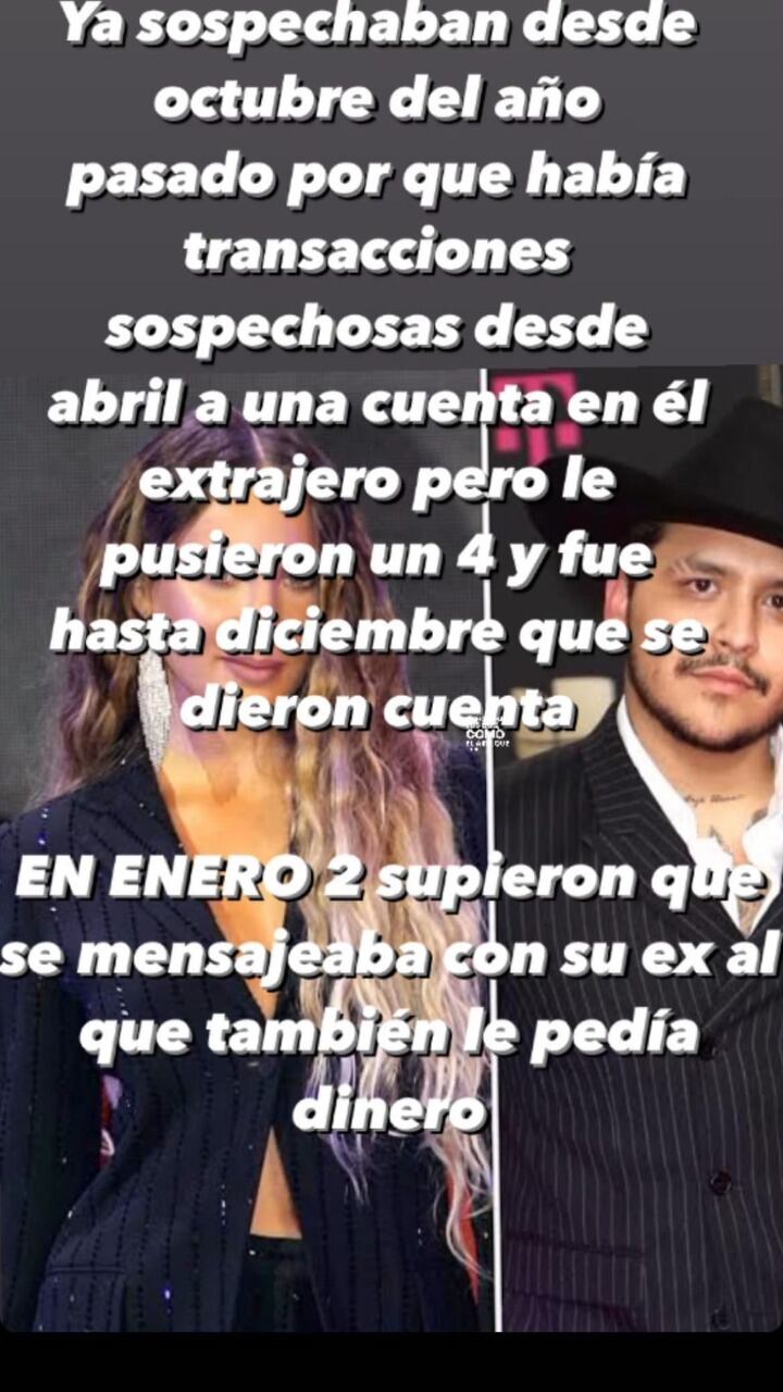 Rumor sobre Belinda y Christian Nodal