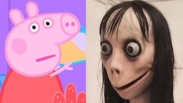 La caricatura Peppa Pig y la escultura MOTER-BIRD, de Keisuke Aisawa.