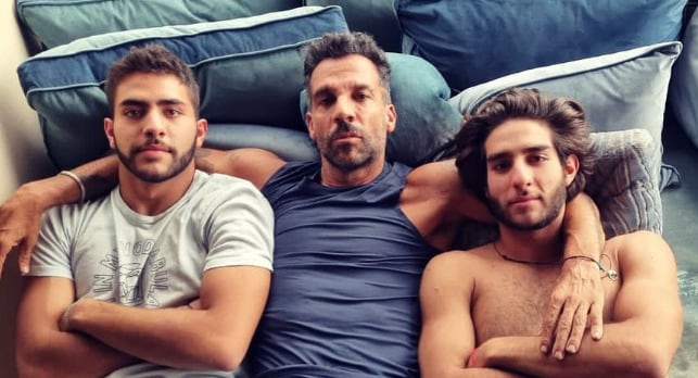 Pedro Moctezuma y sus hijos