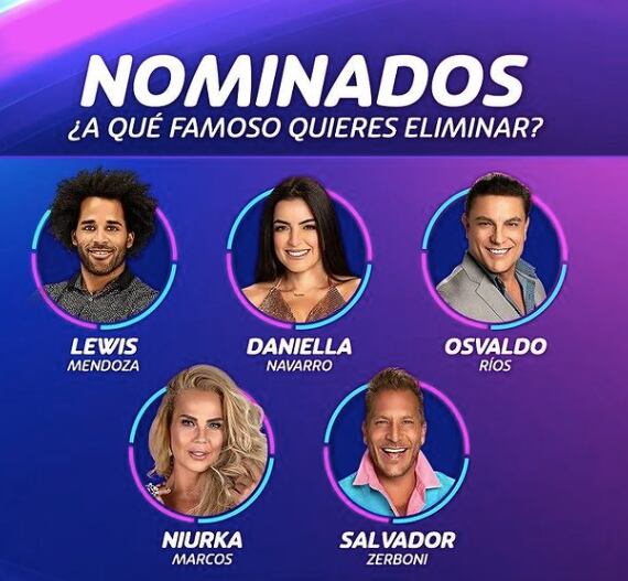Nominados en "La casa de los famosos"