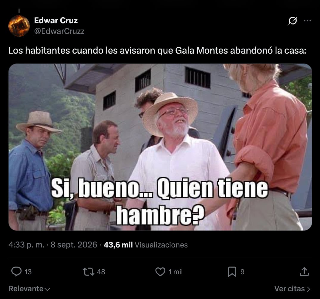 Memes sobre Gala Montes