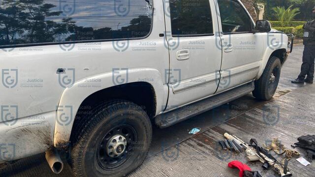 Una de las camionetas Suburban involucradas