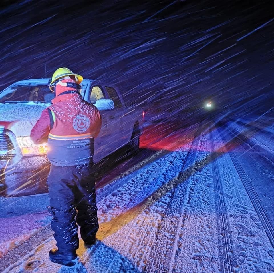 Nevada en La Rumorosa, Baja California