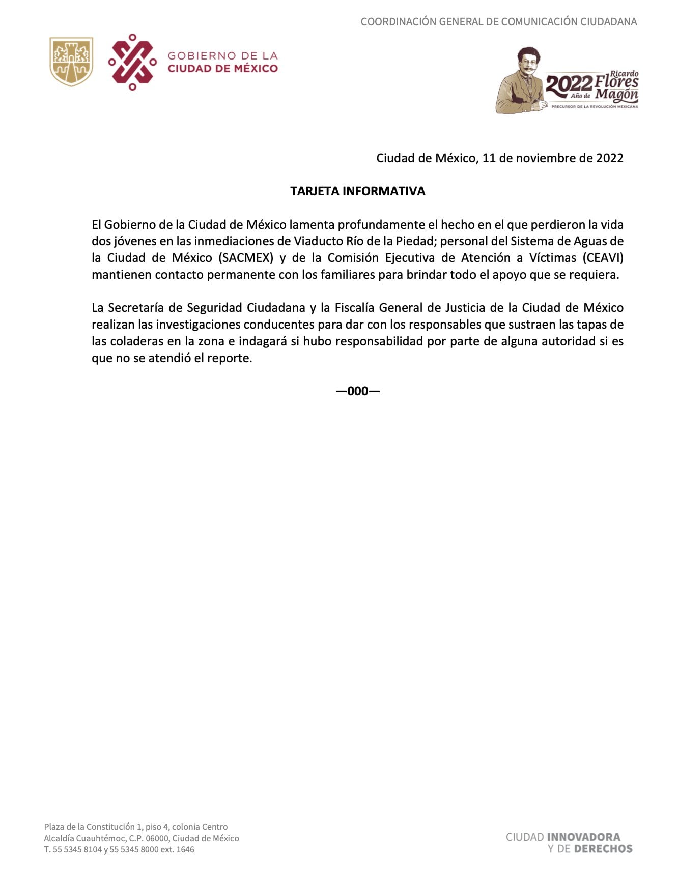 Fiscalía de la CDMX abre investigación por muerte de hermanas fans de Zoé que cayeron a una coladera