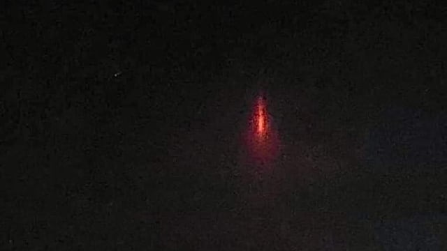 Luz roja en el cielo de Oaxaca