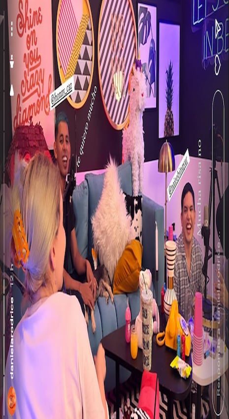 Daniela Rodrice y Jhonny Caz en el podcast Eale.