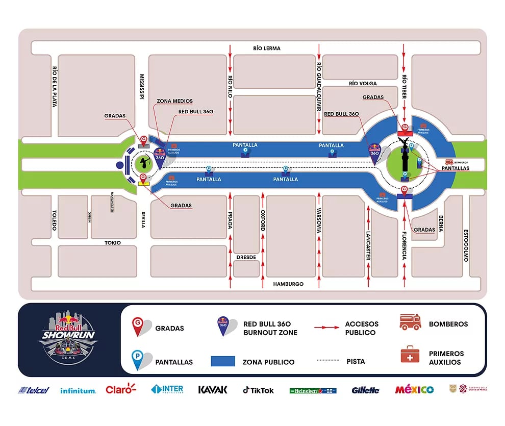 Ruta del Red Bull Show CDMX 2021