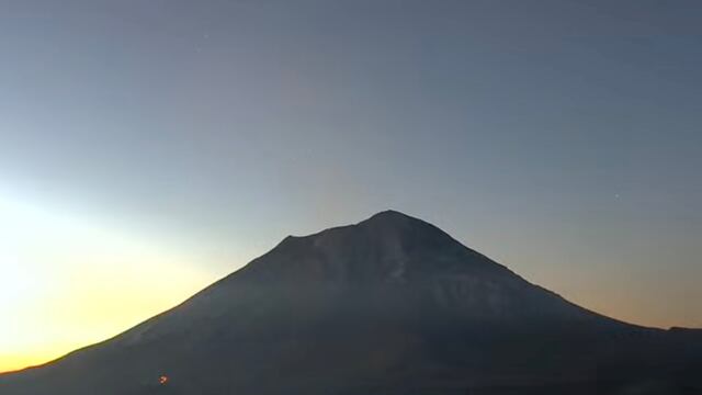 Volcán Popocatépetl el 10 de febrero
