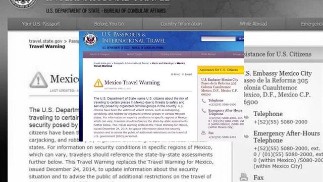 EU emite alerta de viaje a Edomex; crimen amplió sus actividades a partir de Guerrero y Michoacán, señala