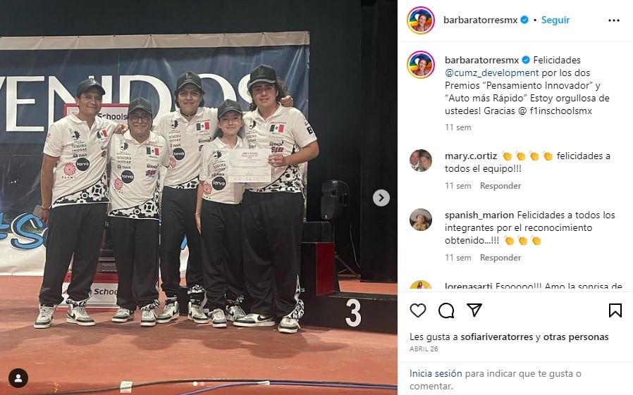 Bárbara Torres hijos