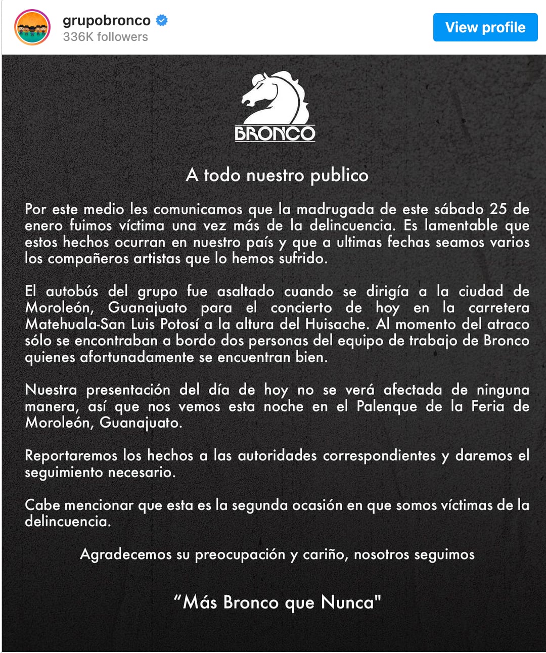 Bronco fue asaltado dos veces en Guanajuato