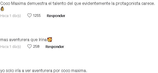 Usuarios ven que Coco Máxima es mejor que Irina Baeva en Aventurera,