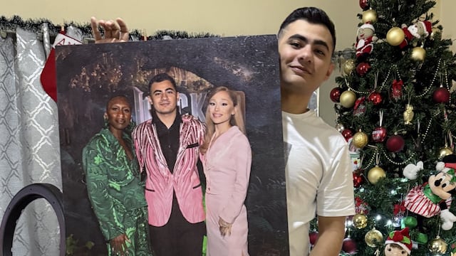 Fan de Wicked hizo cuadro su única foto con Ariana Grande y Cynthia Erivo