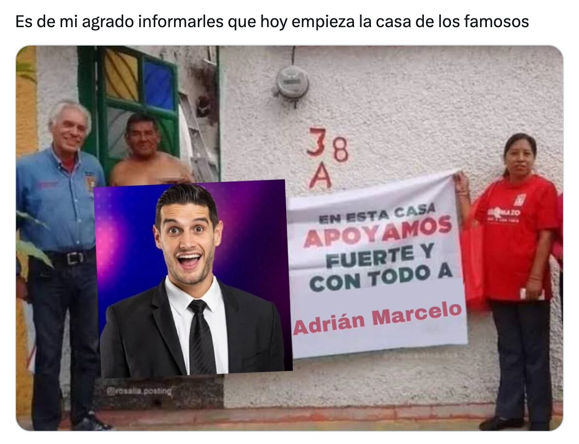 Meme estreno La Casa de los Famosos México 2024