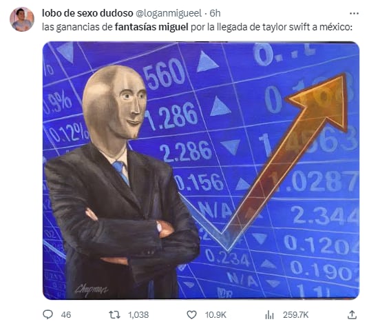 Memes de Fantasías Miguel por los conciertos de Taylor Swift en México