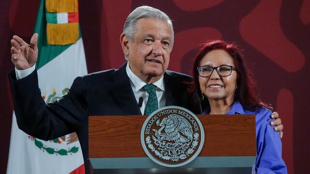 AMLO y Leticia Ramírez
