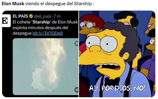 Memes sobre la explosión de Starship se burlan de Elon Musk