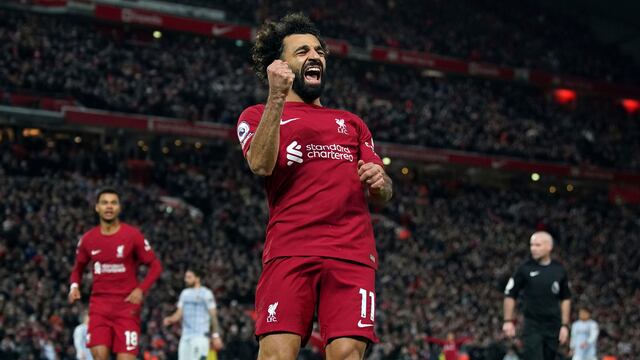Mohamed Salah, máximo goleador del Liverpool en la Premier League.