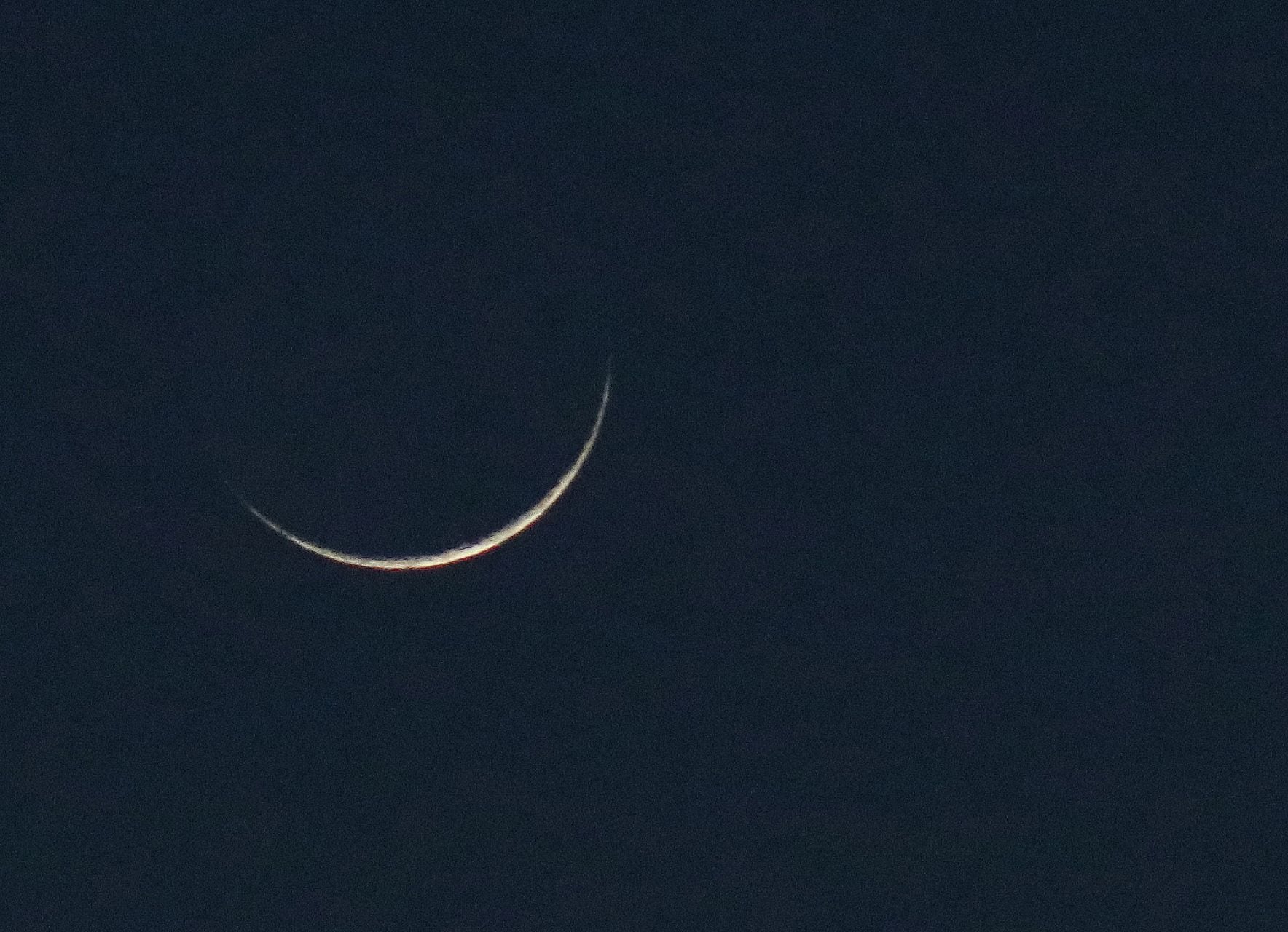 Luna nueva vista desde México
