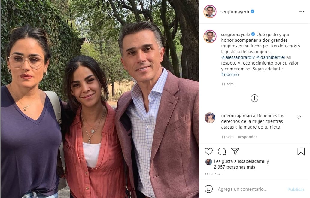 Sergio Mayer y Daniela Berriel